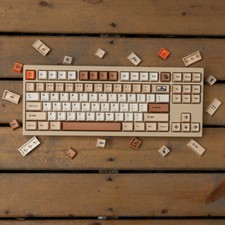 Retro Stamps Theme Keycaps 143Pcs/set PBT Cherry Profile picture