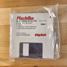 Chipsoft MacInTax 1992 Version 10.01, 4 3.5