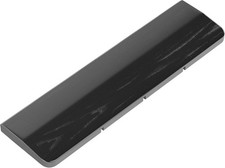 Wooden Wrist Rest 12 inch Black Lacquered Keyboard Palm Rest Compact 20mm Thick picture