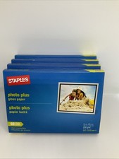STAPLES PHOTO PLUS GLOSS PAPER 60 4x6 Item #648177 NEW SEALED Price Each picture