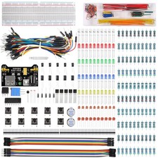480pcs 37 Values Electronics Component Fun Kit with Power Supply Module, Jump... picture