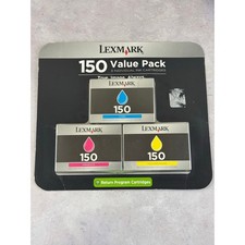 Lexmark 150 (3) Color Cartridge Value Pack ~ Return Program Cartridges ~ Sealed picture