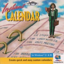 Instant Calendar PC CD create print custom monthly weekly to do's format program picture