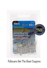IDEAL 85-147 CAT5e/RJ-45 Data/Network Modular Plugs 10 PACK picture