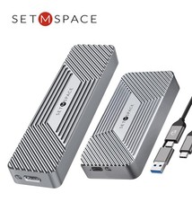 40Gbps M.2 NVMe SSD Enclosure Case USB 4 Compatible with Thunderbolt 3/4 Grau picture
