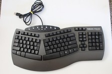 Fellowes Microban KU-9938 USB Wired Ergonomic Split Keyboard Dark Gray picture