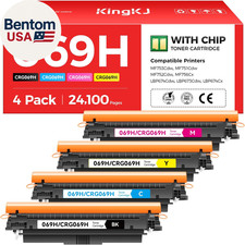 069H Toner Cartridge Set 4 Pack High Yield for Canon MF753Cdw LBP674Cdw picture