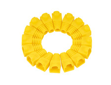 400 pcs Boot Cap Cover for RJ45 Network Connectors Cat5 Cat5e Cat6 Cable Yellow picture
