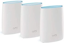 NETGEAR Orbi AC3000 Tri-Band Home WiFi System 3 Pack RBK53S-100NAS - WHITE picture