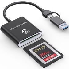CF Express B Card Reader with USB 3.2 (Gen 2) 10Gbps, USB-& USB-A 2-in-1 -B C... picture