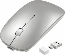 Wireless Bluetooth Mouse with Jiggler Mode, Rechargeable Silent Mouse for Macboo picture