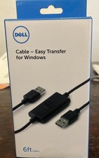 New Genuine Dell Easy Transfer USB 2.0 Cable For Windows RJ57K 6ft picture