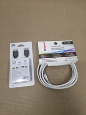 Legrand Cat 5e Patch Cable 7ft/2.13m + GE 3ft HDMI Cable picture