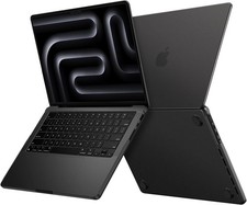 Matte Case for MacBook Pro 14 inch M5-M1 2026-2021 in Space Black picture