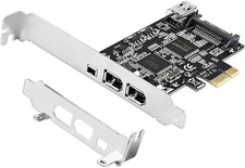 4-Ports PCIE 1394A Firewire 400 Card for Windows OS and MAC OS PCs TI TSB43AB... picture