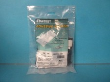 PANDUIT Mounting Base with Rubber Adhesive Tape, Black, Pack of 100 (ABMM-A-C20) picture