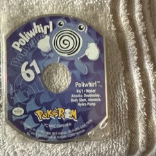 Pokemon Poliwhirl 61 Mini CD-ROM Nintendo Power PC MAC 2000 Vintage Disc picture