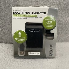 Powerline Dual Hi-Power 2 x 2.1a 2100ma Adapter for iPad, iPhone or iPod Devices picture