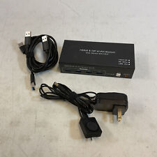 Spswhd Black USB 3.0 8K@60Hz HDMI+Displayport KVM Switch 2 Monitors picture