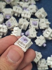 Lilac Linear Switches (110) - Lubed and filmed picture