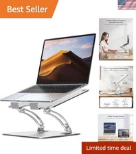 Ergonomic Adjustable Laptop Stand for Desk - Foldable & Portable Riser 10-16