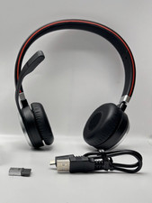 Jabra Evolve 65 MS Stereo Bluetooth Wireless Headset Duo Factory Refur Microsoft picture