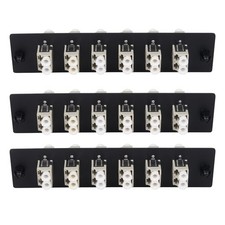 3 PCS 12 Fibers LC OM1/OM2 Duplex Multi Mode Patch Panel Multimode Adapters picture