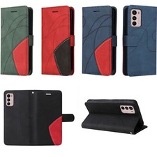 Luxury Splice Leather Wallet Cover Case For 17 16 15 14 13 12 11 Pro Max 7 8 XR picture