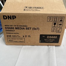 NEW DNP Media Set DS680 Dye Sublimation Kit 5x7 230 Images x2 Rolls (460 Total) picture