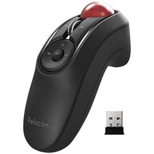 ELECOM Relacon Handheld Trackball Mouse  Thumb Control  2.4GHz Wireless picture
