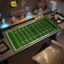 1pc Green Football Field Mouse Pad | Durable Large Non-Slip Rubber Washable De picture