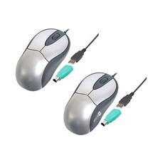 2x Optical Mouse Usb Ps/2 Combo Digitus 800dpi Ergonomic High Precision picture