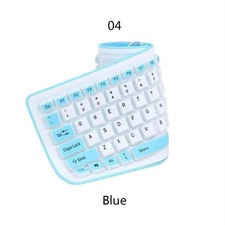 Waterproof Silicone Keyboard Foldable Flexible USB Dustproof DirtProof Full Size picture