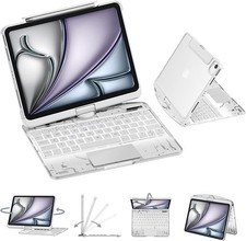 GUSGU Transparent Case with Wireless Keyboard only for 2024 iPad Pro 11-in.(M4) picture