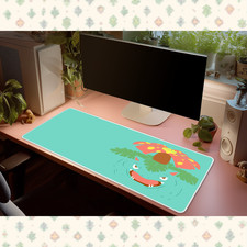 Pokemon Venusaur Floral Minimalist Desk Mat Mouse Pad Kanto Anime Gaming Large picture