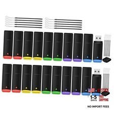 USB Flash Drive 8GB 20 Pack AGECASH Bulk USB 2.0 Flash Drives FAT32 20-Color-8GB picture