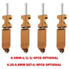 0.4mm / 0.25+0.4+0.6+0.8mm For Flashforge AD5X Upgraded Harden Hotend Nozzle Kit picture
