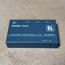 Kramer VS-30FW Firewire 800 1394b Repeater Hub 3-Port Made In Israel Gray picture