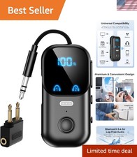 Versatile 2-in-1 Bluetooth Transmitter & Receiver, 3.5mm AUX for TV/Car/Airplane picture