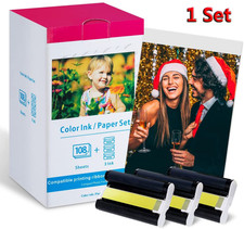 Canon Selphy CP1500 CP1300 CP1200 4x6 108 sheet Color Ink Paper Set KP-108IN LOT picture