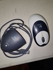 Genuine Logitech 851390-0000 M-RN67 White 2-Button Cordless USB Mouse W/ Dongle  picture