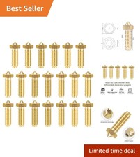 Versatile 20PC Brass Nozzles Set for Anycubic Kobra 2 Pro & Plus - 0.2-1.0mm picture