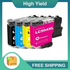 4 Pack LC504XL Ink Cartridge Compatible For MFC-J1355DW MFC-J1365DW MFC-J1367DW picture