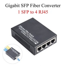 1PCS Gigabit SFP Media Converter 1 SFP to 4 RJ45 With LC/SC SFP Module picture