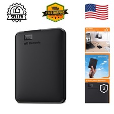 Sleek WD 4TB Portable Hard Drive - Plug and Play USB 3.0 for Fast Transfers picture