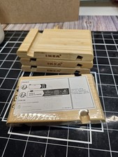 LOT OF 4 IKEA BERGENES Desk Stand Mobile Phone Tablet iPhone Cell Phone Bamboo picture