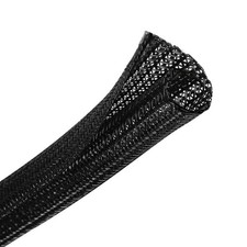 Cable Management Sleeve - 25FT Split Design, 1/2 Inch, Black, Tangle-Free Soluti picture