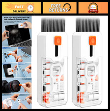 2 Pack All-in-1 Keyboard & Laptop Cleaning Kit - Reusable Brush, Screen-Safe Spr picture