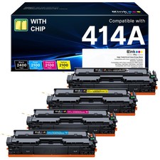 E-Z Ink Pro 414A Toner Cartridges 4 Pack With Chip picture