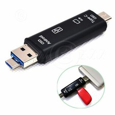 3in1 Type-C/Micro USB/USB Host OTG SD TF Card Reader Mobile Easy Share Transfer picture